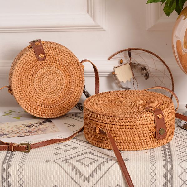 circle hand-woven rattan bag bali retro round straw beach bag crossbody adjustable shoulder strap design women mini shoulder
circle hand-woven rattan bag bali retro round straw beach bag crossbody adjustable shoulder strap design women mini shoulder