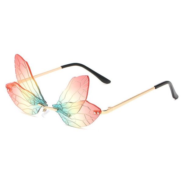 sunglasses fashion rimless dragonfly wing women vintage clear lens eyewear punk pink yellow sun glasses shades uv400 for female, White;black
sunglasses fashion rimless dragonfly wing women vintage clear lens eyewear punk pink yellow sun glasses shades uv400 for female, White;black