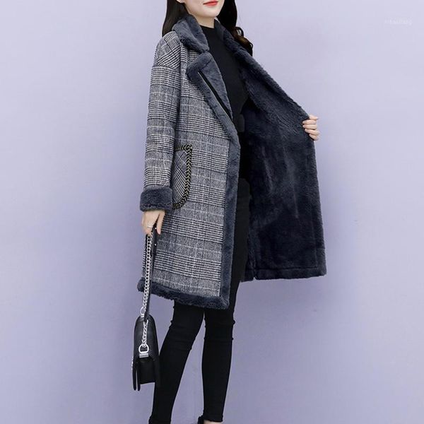 women's wool & blends winter warm long sleeved thicken women woolen coat fashionable large size medium-length women's outerwear jk, Black
women's wool & blends winter warm long sleeved thicken women woolen coat fashionable large size medium-length women's outerwear jk, Black