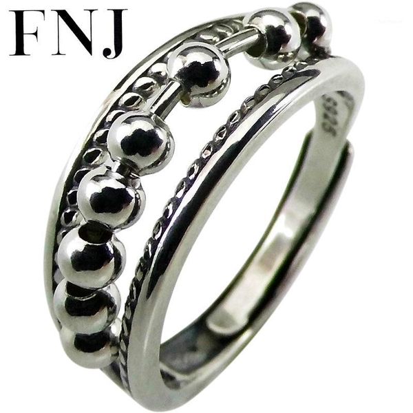 fnj round ball rings 925 silver adjustable size open popular s925 solid silver ring for women jewelry fine1, Golden;silver 
fnj round ball rings 925 silver adjustable size open popular s925 solid silver ring for women jewelry fine1, Golden;silver