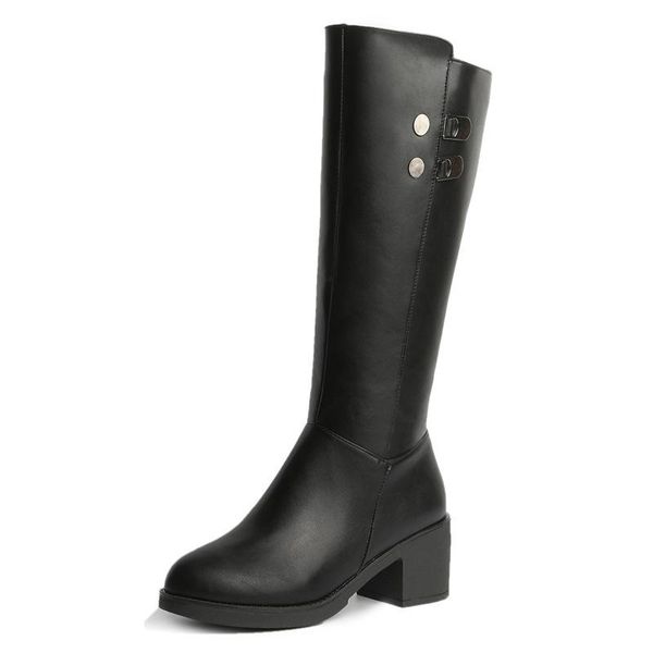 sunny everest winter women leather boots black knee-high boots thick-high heel warm non-slip size35-41
sunny everest winter women leather boots black knee-high boots thick-high heel warm non-slip size35-41