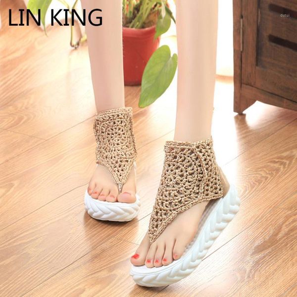 lin king zipper women sandals fashion floral knit summer platform shoes thick sole high wedges gladiator shoes1, Black
lin king zipper women sandals fashion floral knit summer platform shoes thick sole high wedges gladiator shoes1, Black