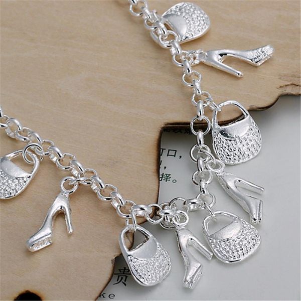 silver color shoe bag women cute lady charms wedding bracelets fashion jewelry christmas gifts h108 h sqcspk, Black
silver color shoe bag women cute lady charms wedding bracelets fashion jewelry christmas gifts h108 h sqcspk, Black