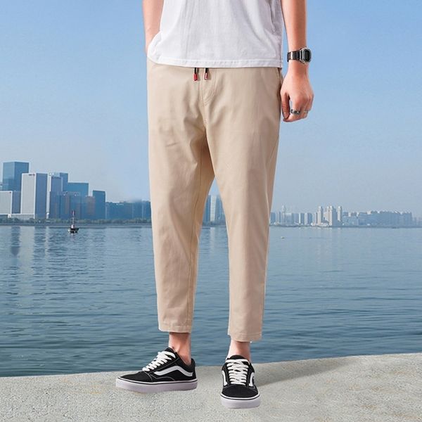 pbost spring pants summer men's casual casual and slim fit versatile pants trendy young men's capris elastic waist thin k7oos, Blue
pbost spring pants summer men's casual casual and slim fit versatile pants trendy young men's capris elastic waist thin k7oos, Blue
