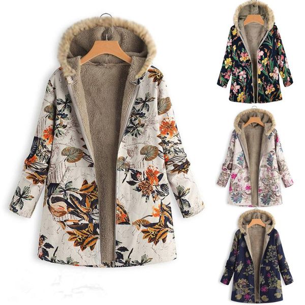 women's jackets 2021 plush-coat outwer windbreaker hooded-pockets female jacket oversize floral-print warm winter womens vintage coats, Black;brown
women's jackets 2021 plush-coat outwer windbreaker hooded-pockets female jacket oversize floral-print warm winter womens vintage coats, Black;brown