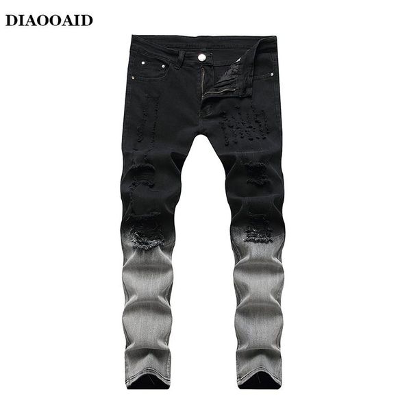 men's pants 2021 fashion streetwear men jeans light blue slim fit printed designer elastic denim pencil hip hop homme, Black
men's pants 2021 fashion streetwear men jeans light blue slim fit printed designer elastic denim pencil hip hop homme, Black