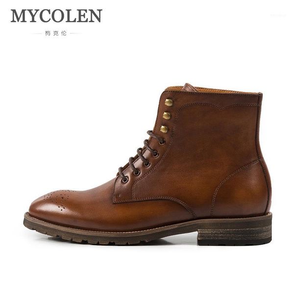 mycolen new spring winter men boots fashion men lace-up bullock shoes male comfortable footwear rome bottes homme1, Black
mycolen new spring winter men boots fashion men lace-up bullock shoes male comfortable footwear rome bottes homme1, Black