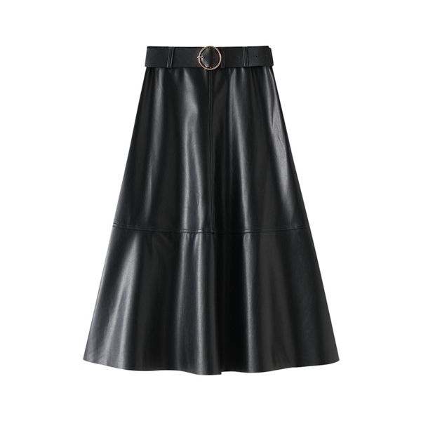 2020 winter pu leather skirts for women vintage mid calf a line skirts lady retro zipper closed waist flared bottoms with belt q1219, Black
2020 winter pu leather skirts for women vintage mid calf a line skirts lady retro zipper closed waist flared bottoms with belt q1219, Black