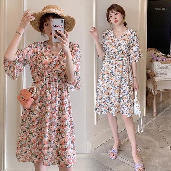 maternity dresses 3123# dress summer nursing floral chiffon short sleeve loose stylish for pregnant women mom1, White
maternity dresses 3123# dress summer nursing floral chiffon short sleeve loose stylish for pregnant women mom1, White