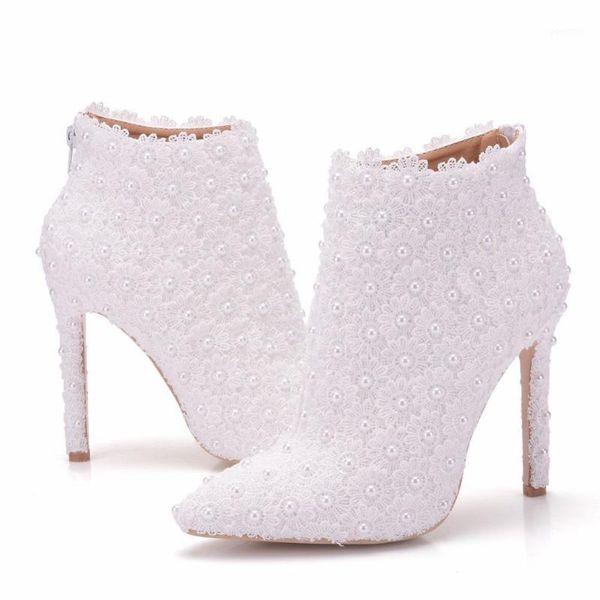 boots female wedding women shoes pointed toe high heels 11cm lace pearl elegant ladies ankle sweet bridal1, Black
boots female wedding women shoes pointed toe high heels 11cm lace pearl elegant ladies ankle sweet bridal1, Black