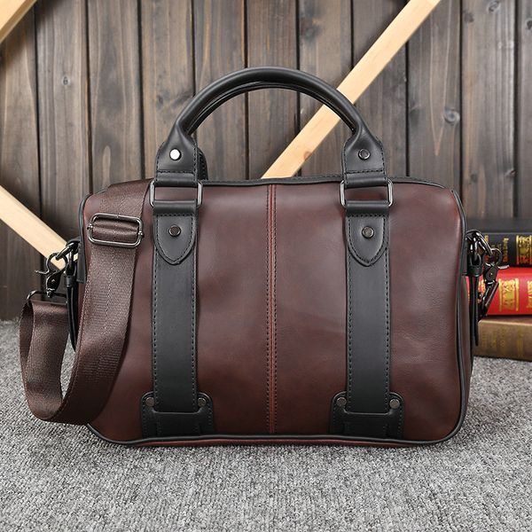 new 2019 crazy horse leather men's briefcase vintage business laphandbags crossbody shoulder bag briefcases
new 2019 crazy horse leather men's briefcase vintage business laphandbags crossbody shoulder bag briefcases