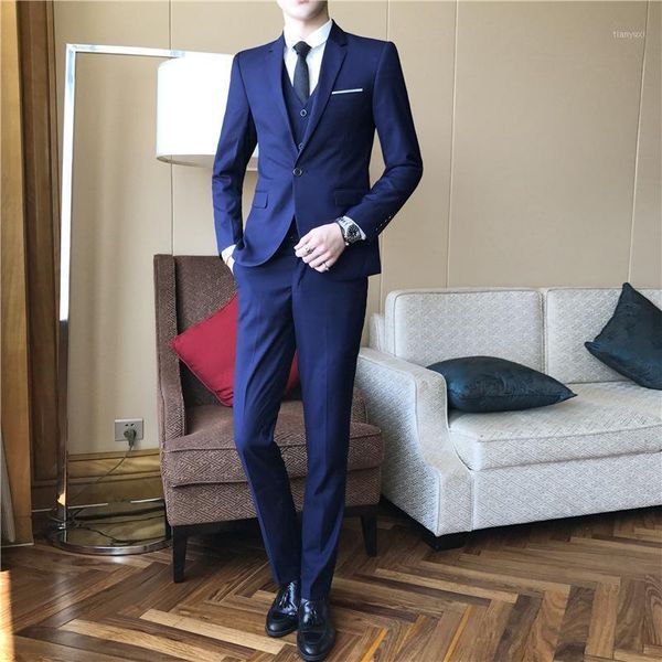 suit men's suit slim custom groom banquet men business british style three piece set1, White;black
suit men's suit slim custom groom banquet men business british style three piece set1, White;black