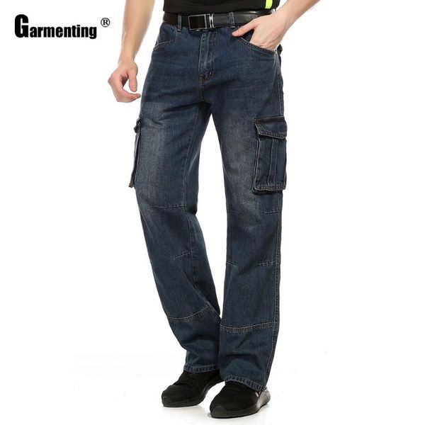 men's jeans garmenting mens straight demin pants male fashion multi-pocket streetwear outdoor casual bottom trousers, Blue
men's jeans garmenting mens straight demin pants male fashion multi-pocket streetwear outdoor casual bottom trousers, Blue