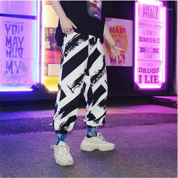 men's pants fashion men black and white paint striped casual elastic waist pencil hip hop streetwear jogger trousers1
men's pants fashion men black and white paint striped casual elastic waist pencil hip hop streetwear jogger trousers1