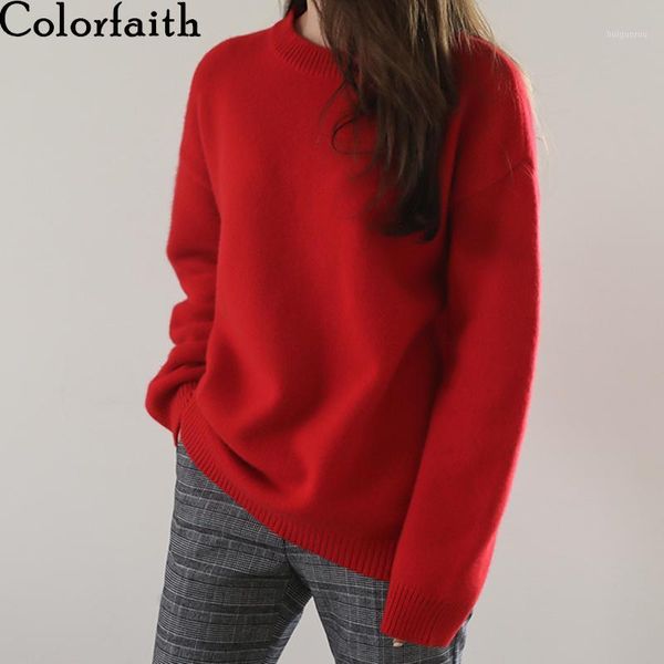 colorfaith 2020 autumn winter women's sweaters pullovers warm minimalist korean fashionable casual solid oversize jumpers sw82051, White;black
colorfaith 2020 autumn winter women's sweaters pullovers warm minimalist korean fashionable casual solid oversize jumpers sw82051, White;black
