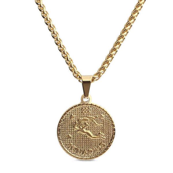 personalized jewelry gold aquarius coin medallion zodiac sign necklace, Silver
personalized jewelry gold aquarius coin medallion zodiac sign necklace, Silver