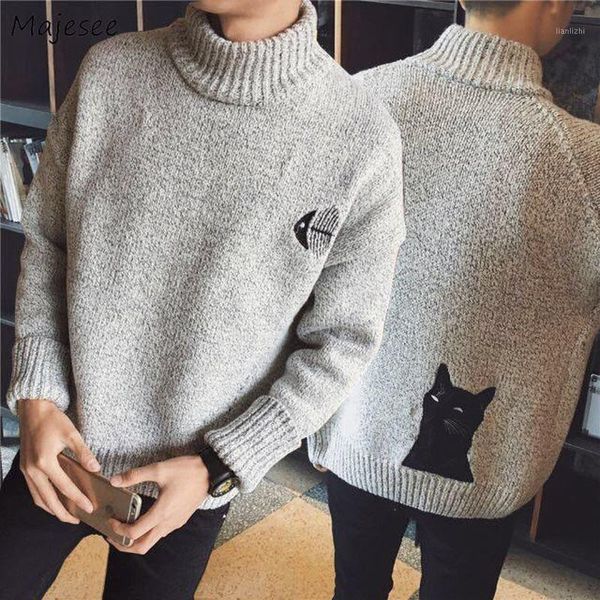 pullovers men autumn cartoon embroidery vintage turtleneck korean new loose leisure mens knit teens fashion chic pullover1, White;black
pullovers men autumn cartoon embroidery vintage turtleneck korean new loose leisure mens knit teens fashion chic pullover1, White;black