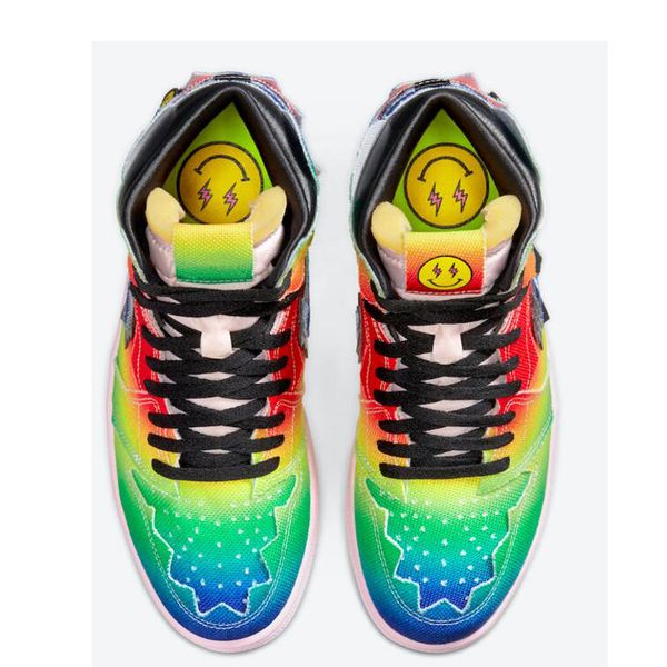 new j balvin 1s high og mens basketball shoes jumpman 1 tie dye multi-color rainbow men trainers sports sneakers with box great value, White;red
new j balvin 1s high og mens basketball shoes jumpman 1 tie dye multi-color rainbow men trainers sports sneakers with box great value, White;red