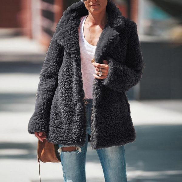 2020 new faux coat women oversize fur winter warm slim fit female jacket cardigan plush coats q1219, Black
2020 new faux coat women oversize fur winter warm slim fit female jacket cardigan plush coats q1219, Black