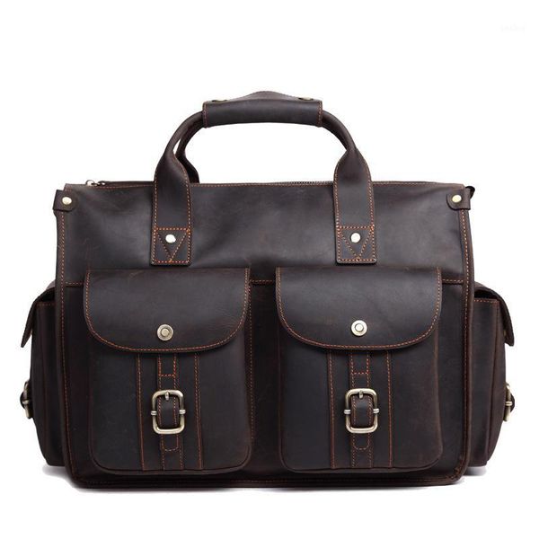 new men's handbag, men's satchel, european and american crazy horse briefcase, computer bag1
new men's handbag, men's satchel, european and american crazy horse briefcase, computer bag1