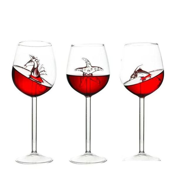 1pcs 300ml red wine glasses lead titanium crystal glass elegance original shark red wine glass with shark inside long stemmed npm5f
1pcs 300ml red wine glasses lead titanium crystal glass elegance original shark red wine glass with shark inside long stemmed npm5f