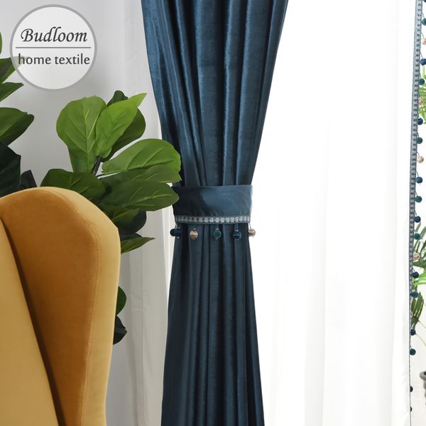 budloom luxury blue velour curtains for living room elegant soft velvet solid curtains for bedroom white chiffon sheer voile
budloom luxury blue velour curtains for living room elegant soft velvet solid curtains for bedroom white chiffon sheer voile