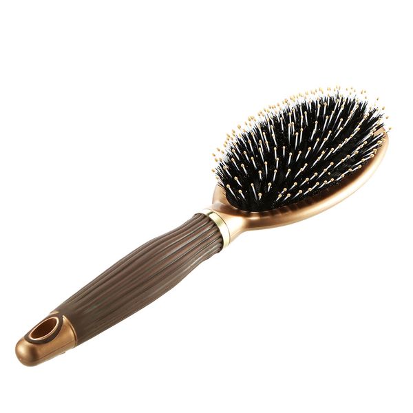 boar bristle hair brush anti-static puddle comb nylon massage hair care tool non-slip handle w3958, Silver
boar bristle hair brush anti-static puddle comb nylon massage hair care tool non-slip handle w3958, Silver