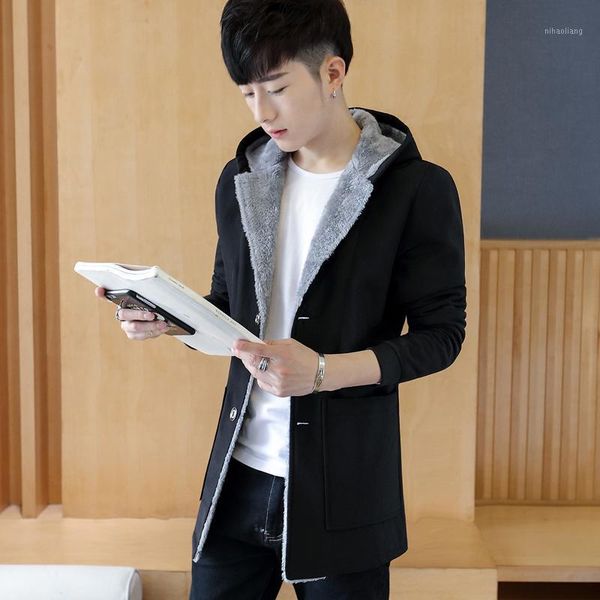 men's trench coats wholesale- 2021 winter men's original suede thickening medium long hooded jacket fashion leisure keep warm clot, Tan;black
men's trench coats wholesale- 2021 winter men's original suede thickening medium long hooded jacket fashion leisure keep warm clot, Tan;black