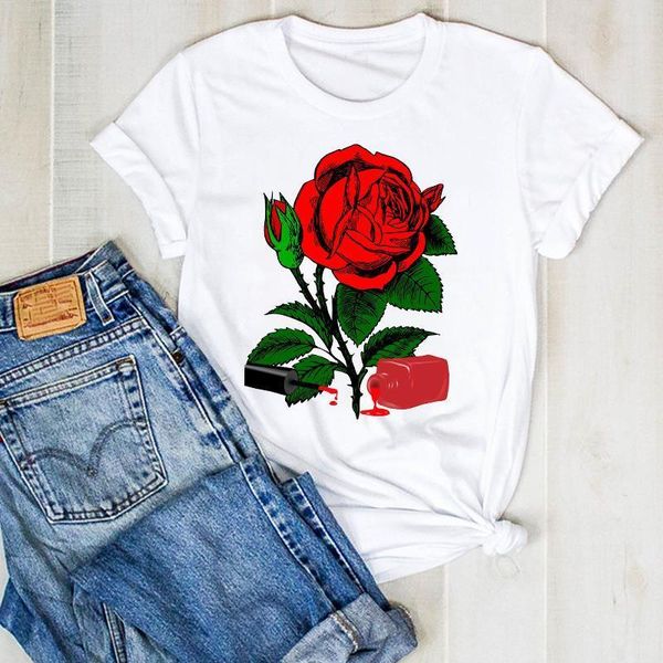 women t womens graphic 3d red rose fashion cute printed summer new tshirt female tee shirt ladies clothes t-shirt, White
women t womens graphic 3d red rose fashion cute printed summer new tshirt female tee shirt ladies clothes t-shirt, White