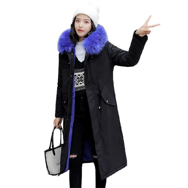 women's down & parkas winter jacket women parka casual slim fur hooded coat fashion female clothing thick cotton padded warm long, Black
women's down & parkas winter jacket women parka casual slim fur hooded coat fashion female clothing thick cotton padded warm long, Black