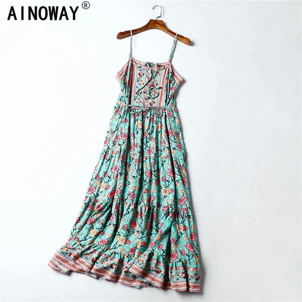 vintage chic women floral print sleeveless beach long bohemian rayon dress ladies summer spaghetti strap boho maxi dress1, Black;gray
vintage chic women floral print sleeveless beach long bohemian rayon dress ladies summer spaghetti strap boho maxi dress1, Black;gray