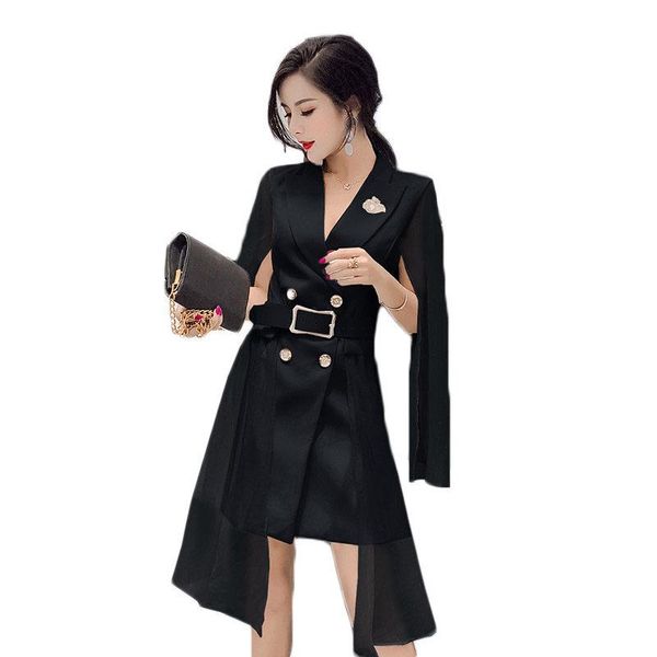 women's suits & blazers cloak shawl fashion ladies blazer dress with belt suit jacket female 2021 handsome korean long white f373, White;black
women's suits & blazers cloak shawl fashion ladies blazer dress with belt suit jacket female 2021 handsome korean long white f373, White;black