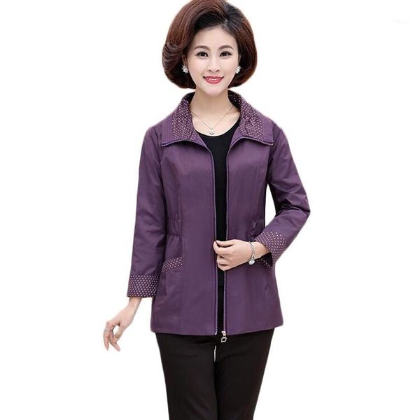 new autumn short jacket middle-aged women plus size slim windbreaker female long sleeve solid color casual coat outwear 4xl f6491, Black;brown
new autumn short jacket middle-aged women plus size slim windbreaker female long sleeve solid color casual coat outwear 4xl f6491, Black;brown