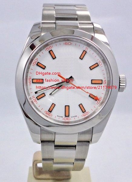 factory supplier wristwatch white dial stainless steel 40mm 116400gv watches automatic mechanical men's watches, Slivery;brown
factory supplier wristwatch white dial stainless steel 40mm 116400gv watches automatic mechanical men's watches, Slivery;brown