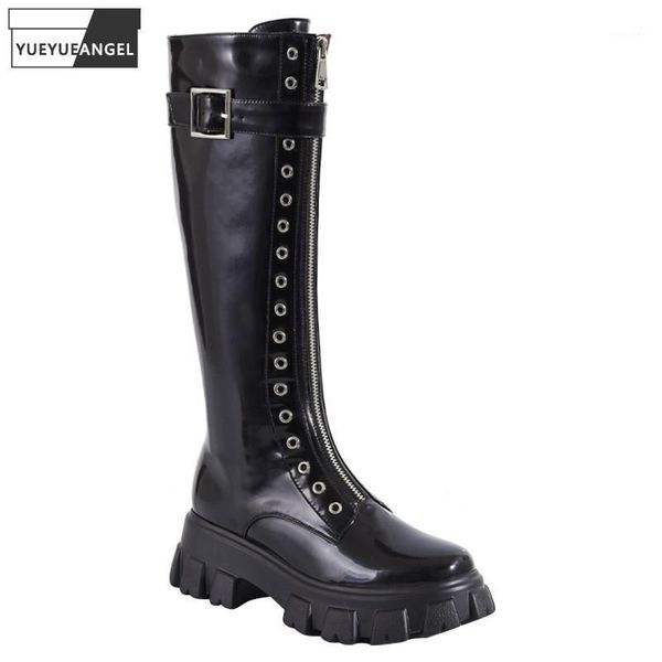 designer real leather thick platform shoes women knee high boots front zipper fashion ladies white motorcycle bikers long boots1, Black
designer real leather thick platform shoes women knee high boots front zipper fashion ladies white motorcycle bikers long boots1, Black