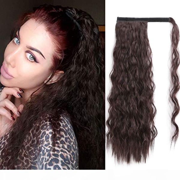 22inch wavy ponytail extension for black women human hair wrap ponytail black color magic paste yaki pony tail corn wave ponytail extension
22inch wavy ponytail extension for black women human hair wrap ponytail black color magic paste yaki pony tail corn wave ponytail extension