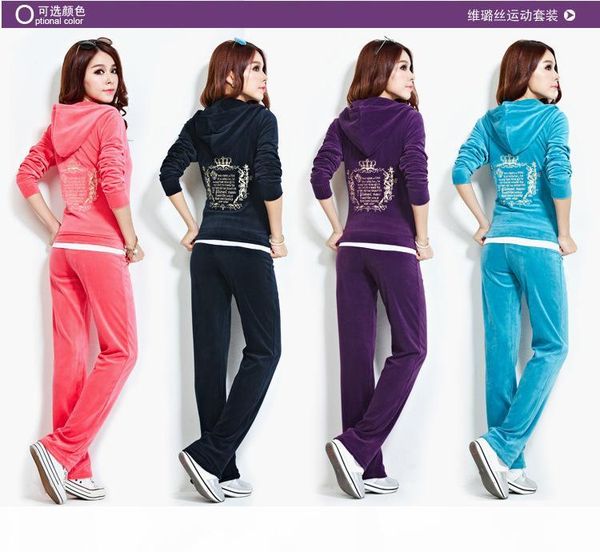 wholesale- women winter suits 2016 new velvet embroidery hoodies women's tracksuit set feminino sportsuit plus size two piece set, Black
wholesale- women winter suits 2016 new velvet embroidery hoodies women's tracksuit set feminino sportsuit plus size two piece set, Black