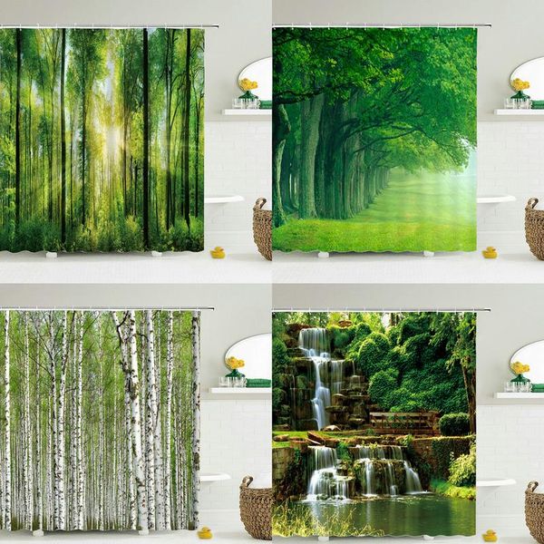 modern 3d printing forest shower curtain green plant tree landscape bath curtain with hooks for bathroom waterproof wmtyry
modern 3d printing forest shower curtain green plant tree landscape bath curtain with hooks for bathroom waterproof wmtyry