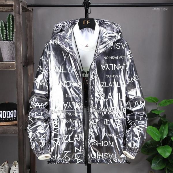 men's jackets glossy jacket men gold silver color spring autumn hip hop streetwear fashion trend outerwear windbreaker coa1, Black;brown
men's jackets glossy jacket men gold silver color spring autumn hip hop streetwear fashion trend outerwear windbreaker coa1, Black;brown