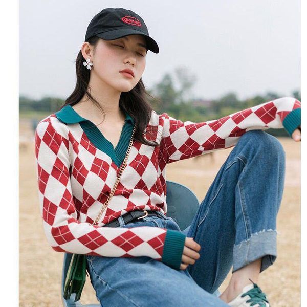 jumper knitting pullover v-neck knitted vest women's sweater autumn and winter new korean loose sweater vest sleeveless1, Black;white
jumper knitting pullover v-neck knitted vest women's sweater autumn and winter new korean loose sweater vest sleeveless1, Black;white
