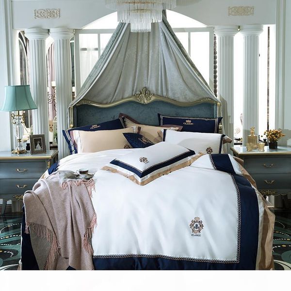 luxury egypt cotton blue classics bedding set embroidery silky duvet cover sets bed sheet pillowcases king size 4pcs t200409
luxury egypt cotton blue classics bedding set embroidery silky duvet cover sets bed sheet pillowcases king size 4pcs t200409