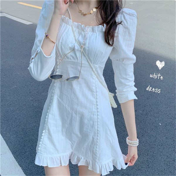 2021 new korean women's holiday square summer turtleneck dress short fungus 3/4 long sleeves the line dressed as white fiesta cpdw, Black;gray
2021 new korean women's holiday square summer turtleneck dress short fungus 3/4 long sleeves the line dressed as white fiesta cpdw, Black;gray