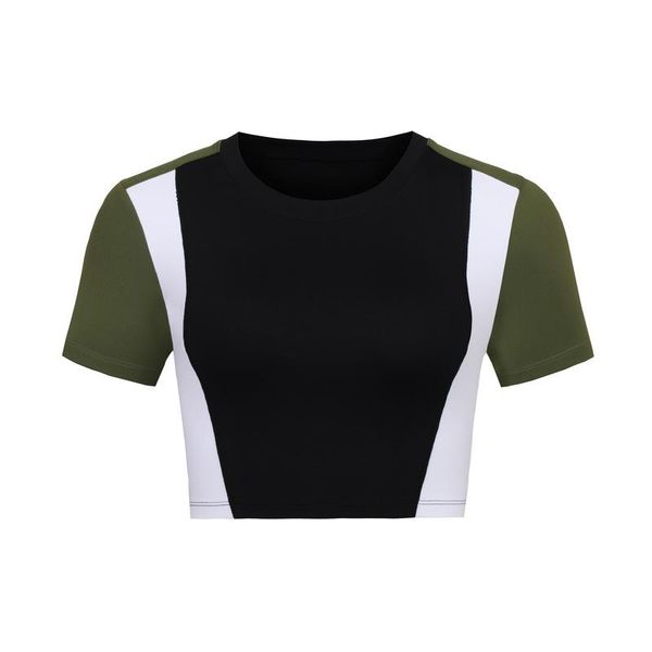 yoga shirt women summer crop sportswear short sleeve belly button show running gym fitness active wear kg-338, White;red
yoga shirt women summer crop sportswear short sleeve belly button show running gym fitness active wear kg-338, White;red