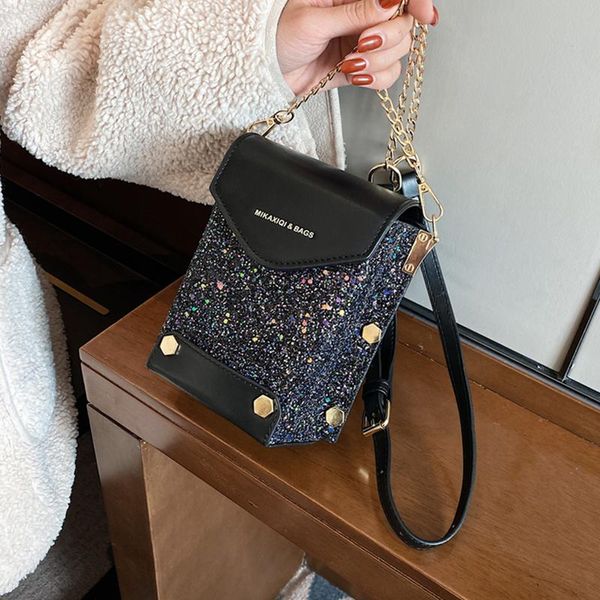 shoulder bags fashion bling glitter chain crossbody bag for women 2021 luxury leather messenger handbag female small mobile phone
shoulder bags fashion bling glitter chain crossbody bag for women 2021 luxury leather messenger handbag female small mobile phone