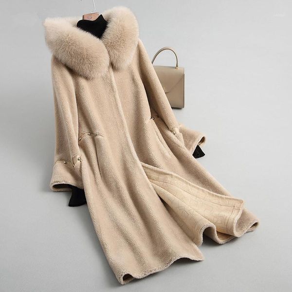 women's fur & faux women's coat real wool female jacket sheep shearing coats warm winter jackets natural hood kqn38333-31, Black
women's fur & faux women's coat real wool female jacket sheep shearing coats warm winter jackets natural hood kqn38333-31, Black