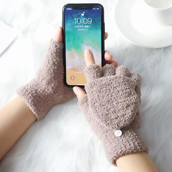 winter soft coral fleece flip half finger gloves warm women keyboard leak half finger gloves hand warmer mittens girls mitts1, Blue;gray
winter soft coral fleece flip half finger gloves warm women keyboard leak half finger gloves hand warmer mittens girls mitts1, Blue;gray