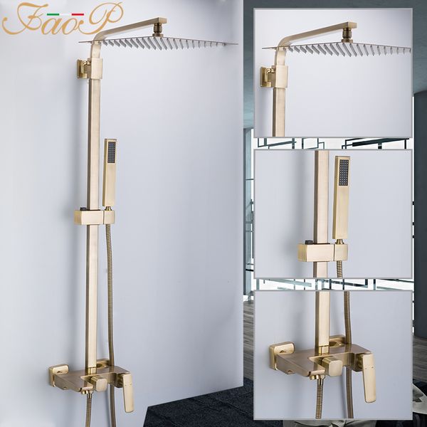 faop shower system gold bathroom shower sets brass waterfall shower heads faucet for bathroom mixer luxury rainfall faucets 1011
faop shower system gold bathroom shower sets brass waterfall shower heads faucet for bathroom mixer luxury rainfall faucets 1011