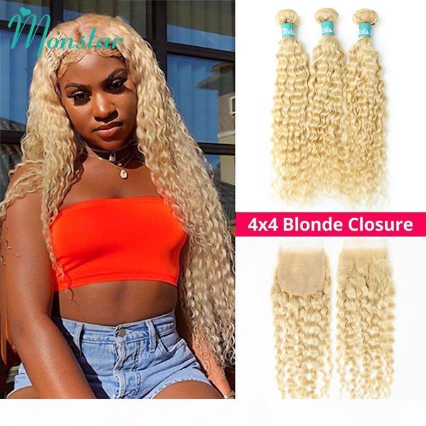 monstar 613 blonde colored brazilian hair weave bundles with closure remy human hair bundle deep wave with closure ing, Black;brown
monstar 613 blonde colored brazilian hair weave bundles with closure remy human hair bundle deep wave with closure ing, Black;brown