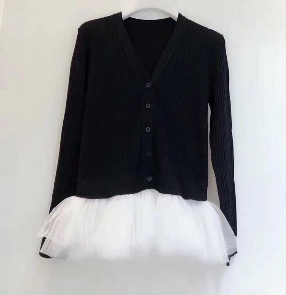 2020 new ladies fashion long sleeve casual stitching hem mesh cardigan 07111, White
2020 new ladies fashion long sleeve casual stitching hem mesh cardigan 07111, White