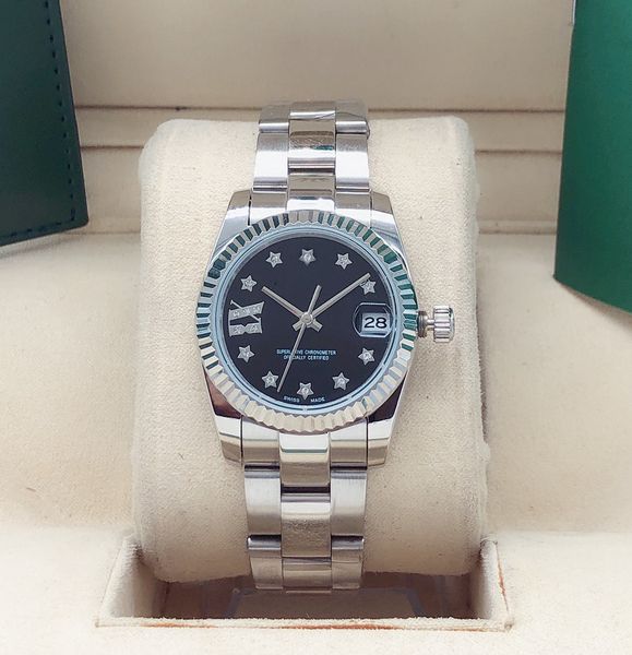 fashion women's watch multi color dial 31mm small female watch star model stainless steel belt mechanical automatic movement designer, Slivery;brown
fashion women's watch multi color dial 31mm small female watch star model stainless steel belt mechanical automatic movement designer, Slivery;brown